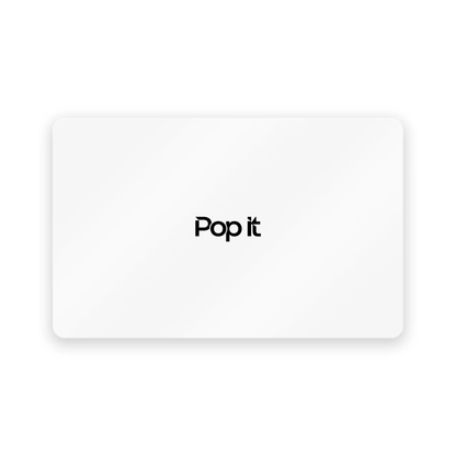 Pop It Card White