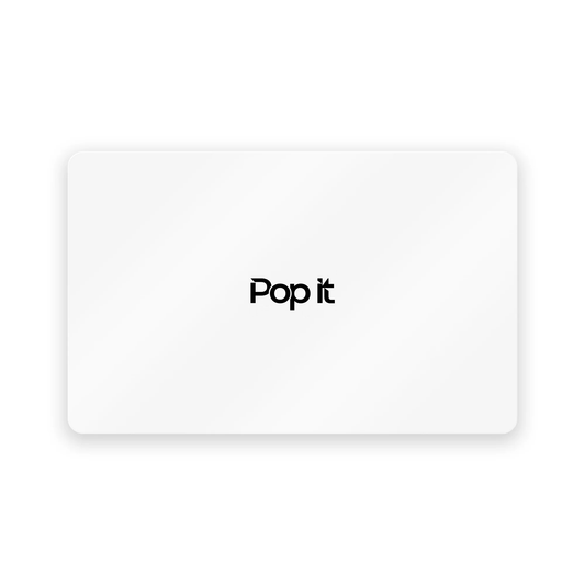 Pop It Card White