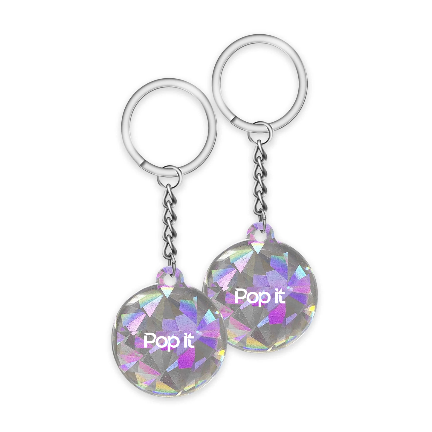 Pop It Keychain Crystal