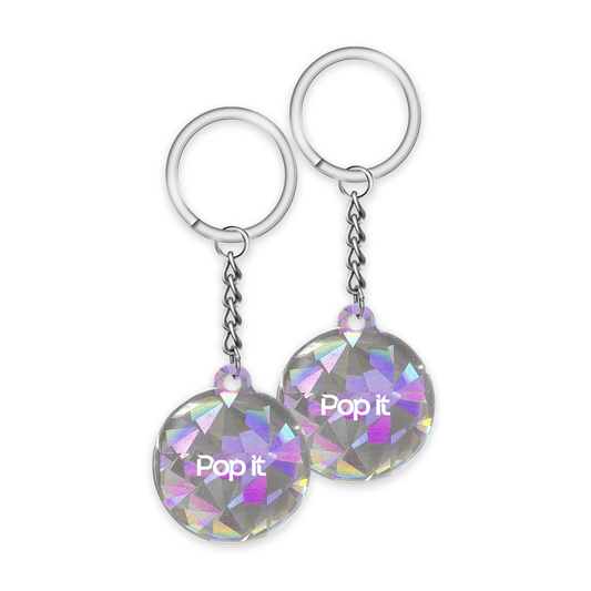 Pop It Keychain Crystal