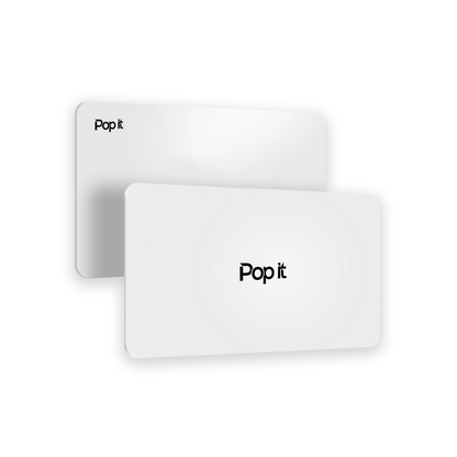 Pop It Card White