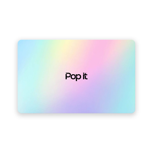 Pop It Card Rainbow